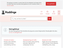 Tablet Screenshot of huddinge.se